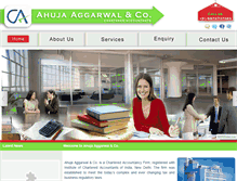 Tablet Screenshot of ahujaaggarwal.com